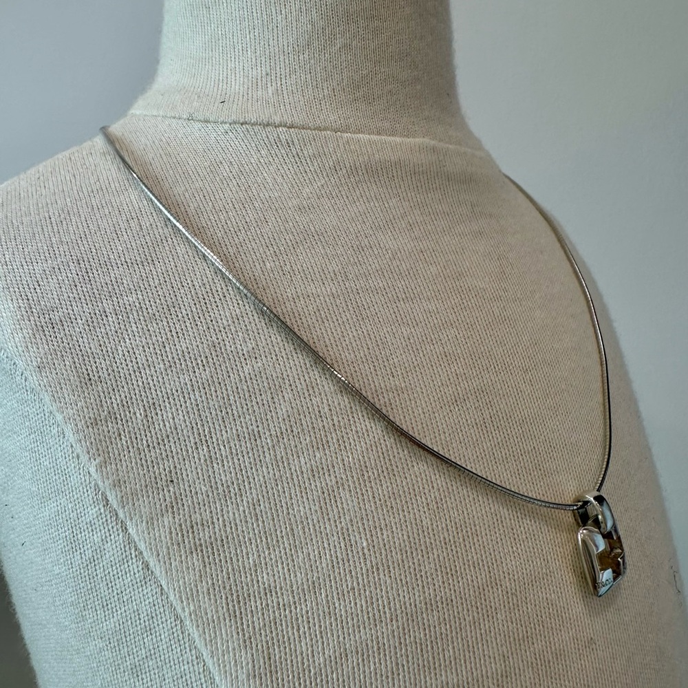 AUTHENTIC Tiffany & Co Sterling Silver Cross Cutout Pendant Necklace - Picture 6 of 15